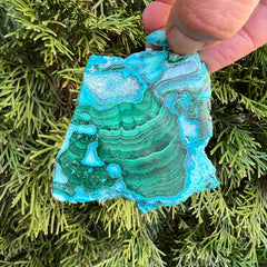 Malachite with chrysocolla