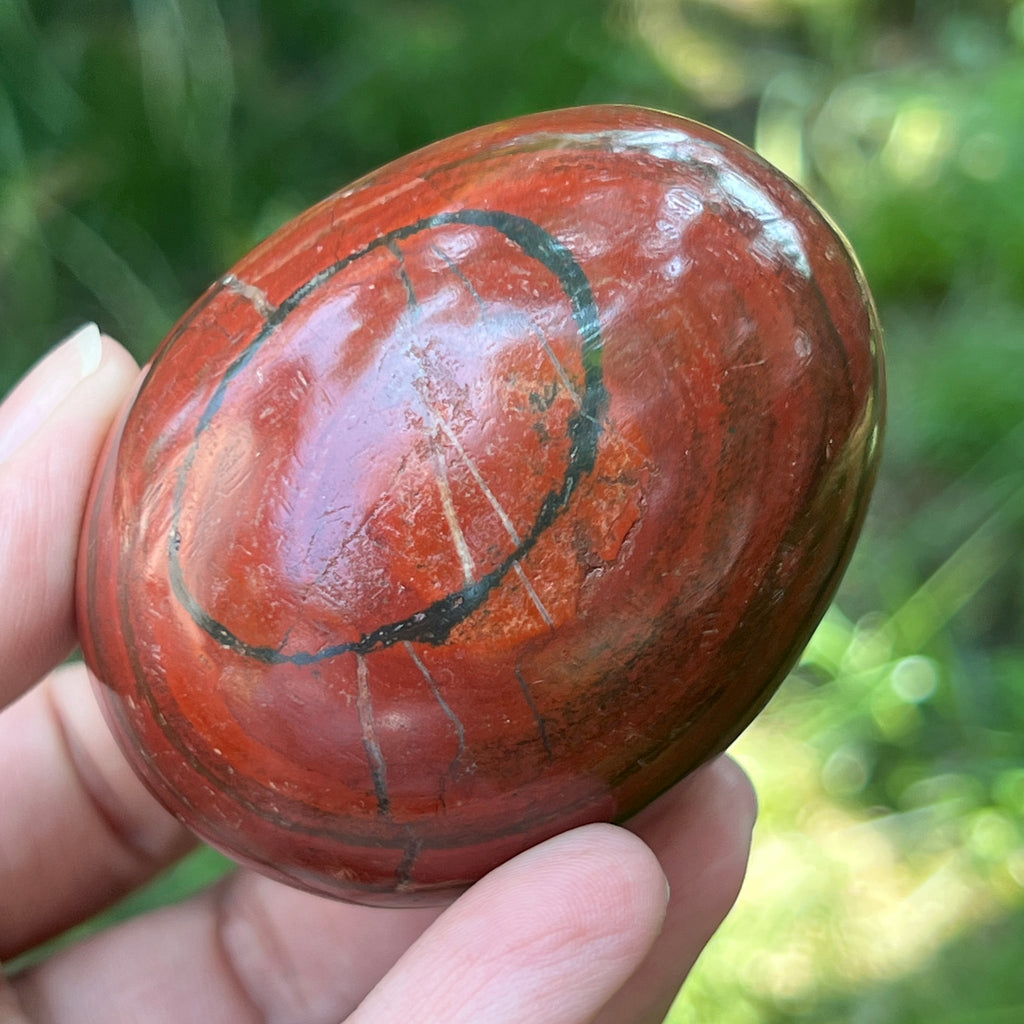 Ou jasp rosu din Zimbabwe model 6, pietre semipretioase - druzy.ro 5 