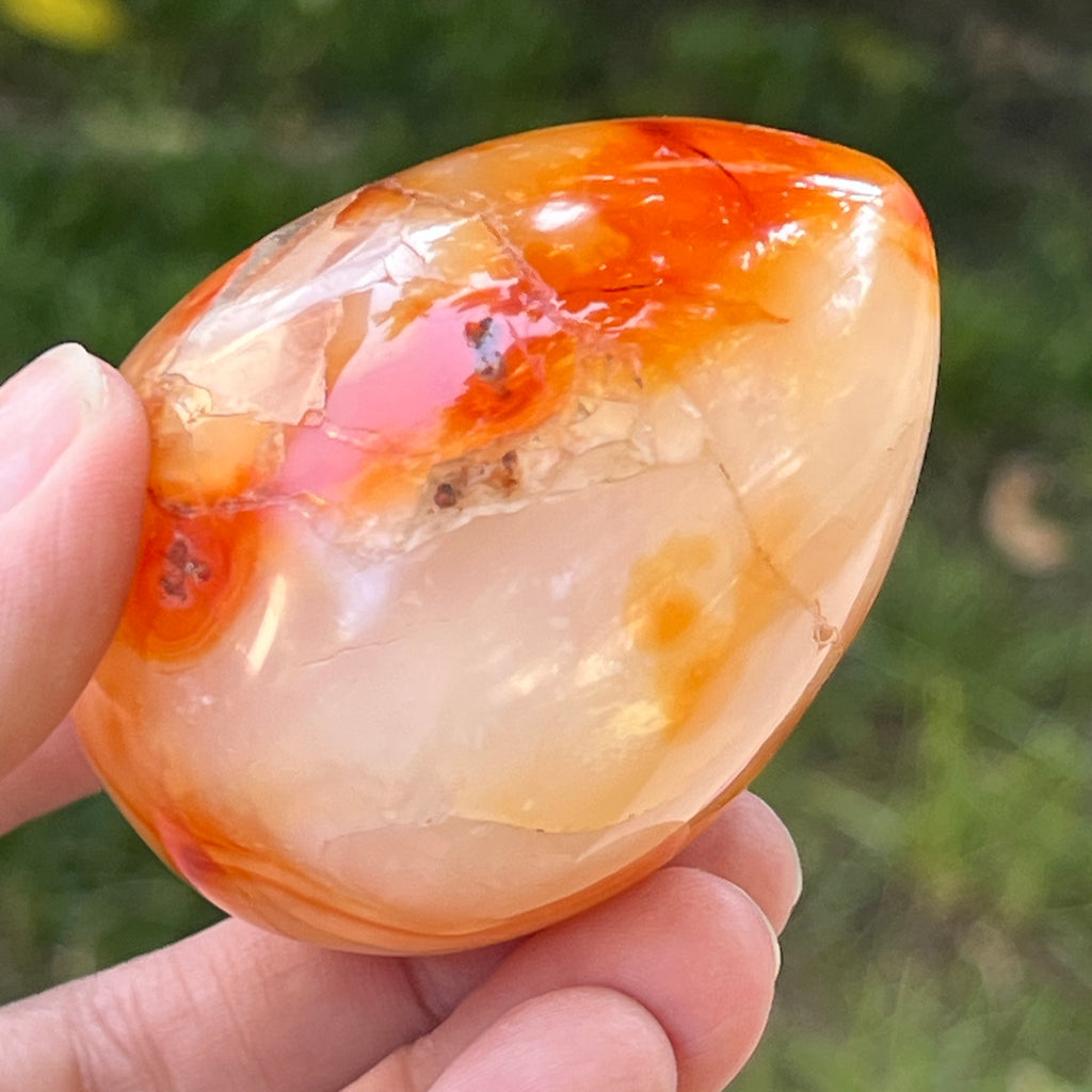 Ou carneol model 2, pietre semipretioase - druzy.ro 6 