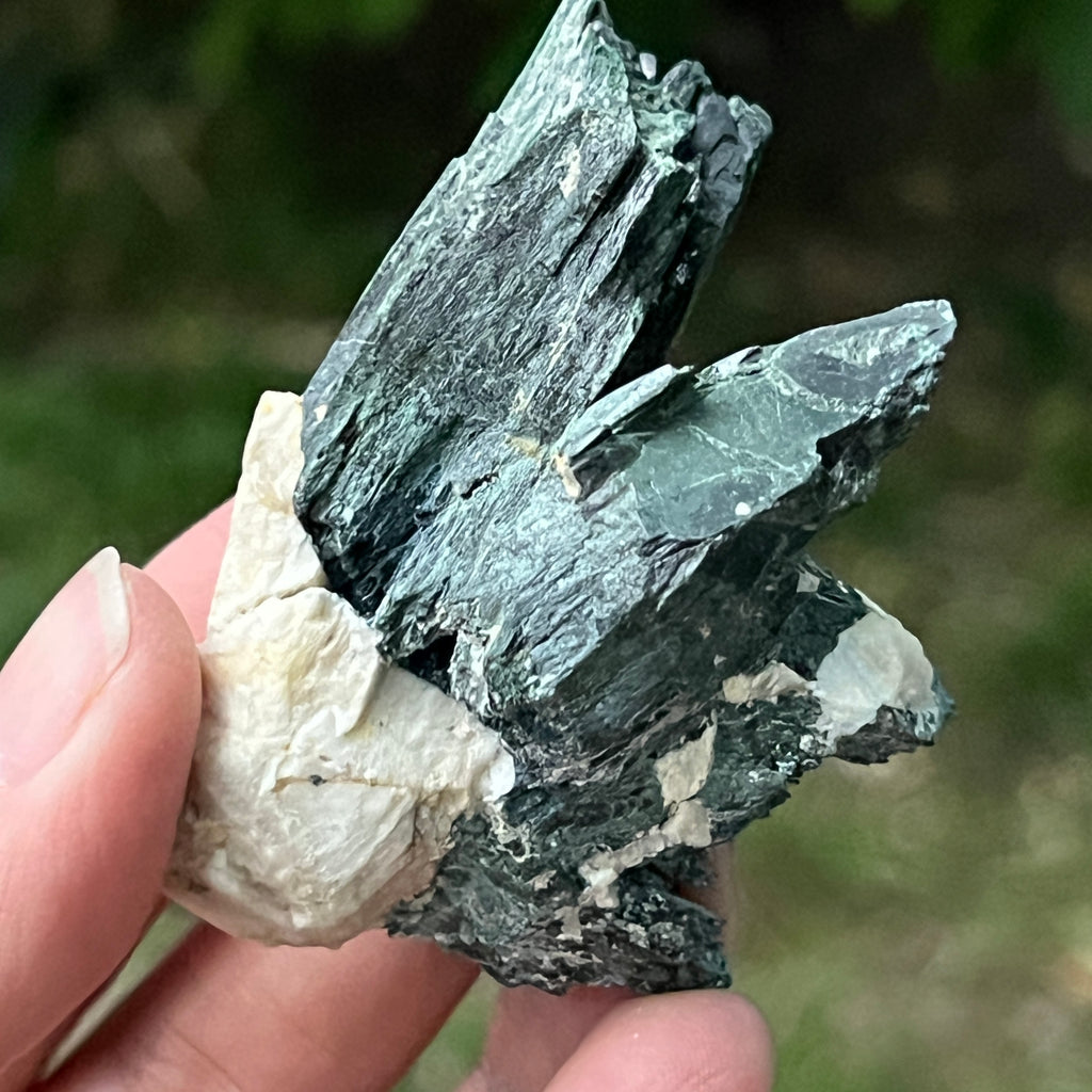 Cluster egirin cuart fumuriu/negru Zomba m19, pietre semipretioase - druzy.ro 1 