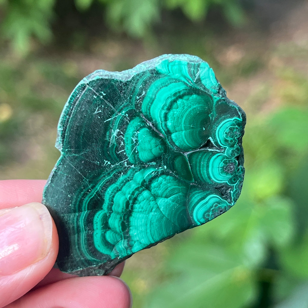 Felie malachit | Model 8, pietre semipretioase - druzy.ro 1 