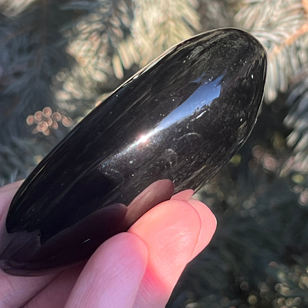 Obsidian curcubeu palmstone L model 5, pietre semipretioase - druzy.ro 4 