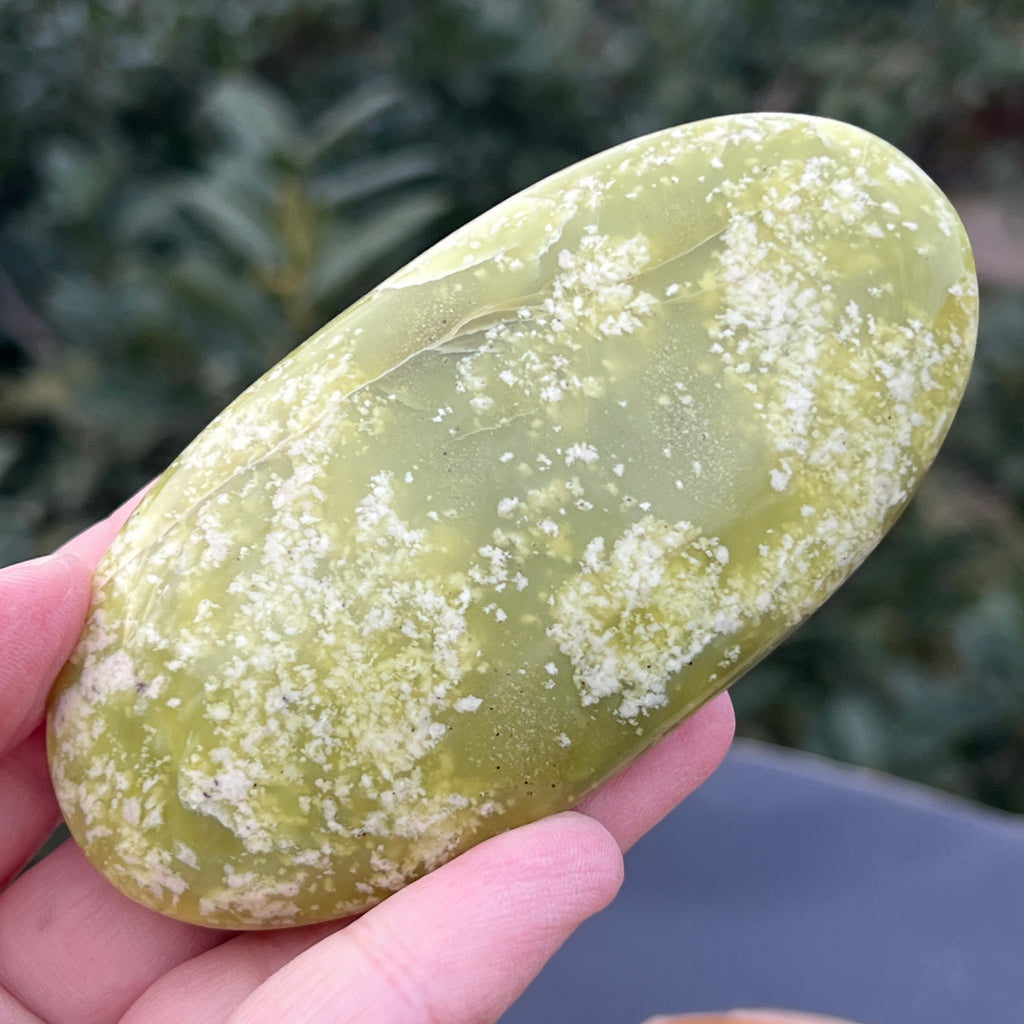 Serpentin galben palmstone XL7, pietre semipretioase - druzy.ro 4 