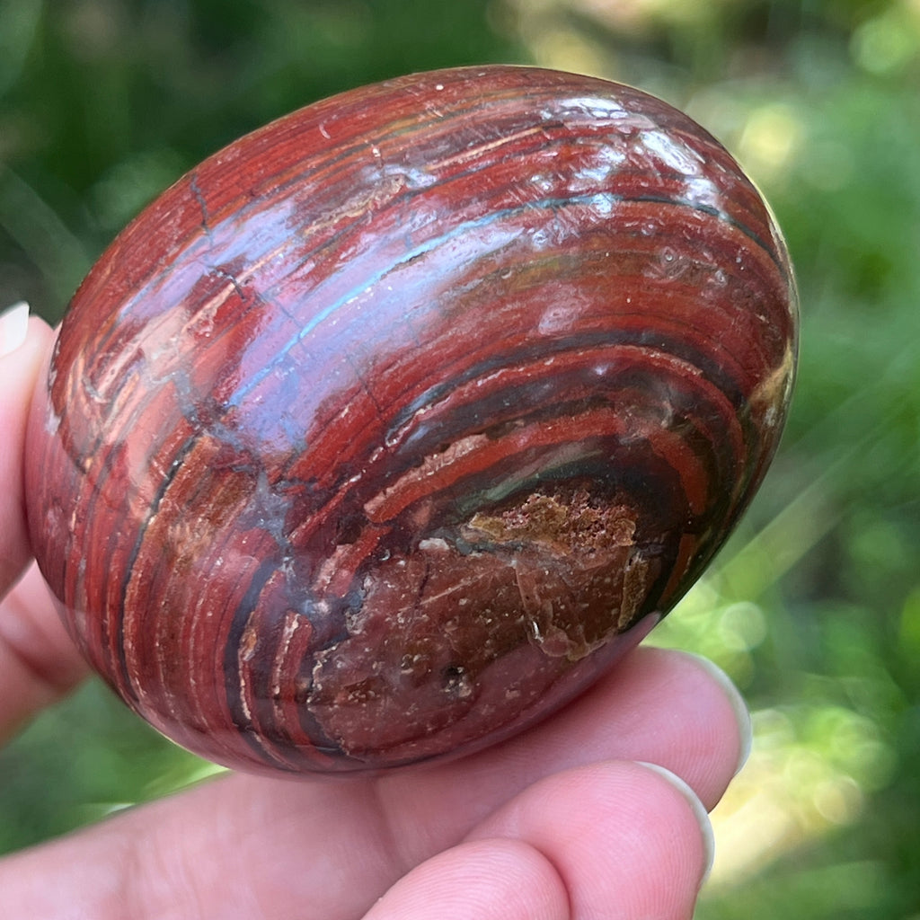 Ou jasp rosu din Zimbabwe model 10, pietre semipretioase - druzy.ro 2 