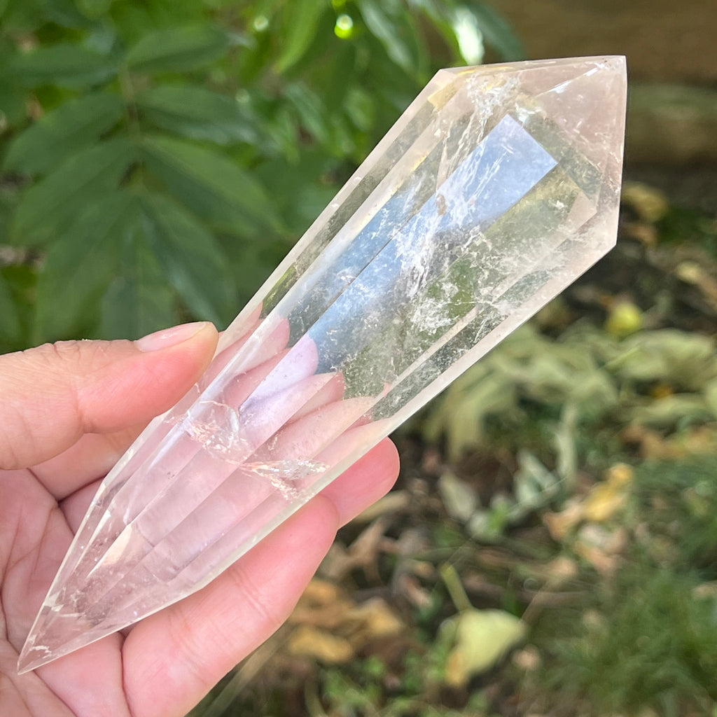 Bagheta cuart vogel, 12 fete, Brazilia model 25, pietre semipretioase - druzy.ro 3 