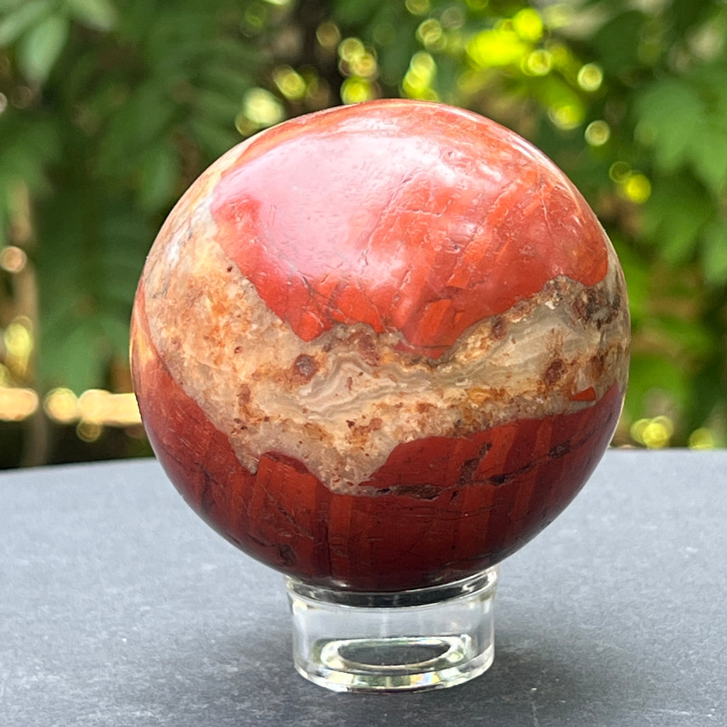 Sfera jasp rosu din Zimbabwe m1, pietre semipretioase - druzy.ro 3 