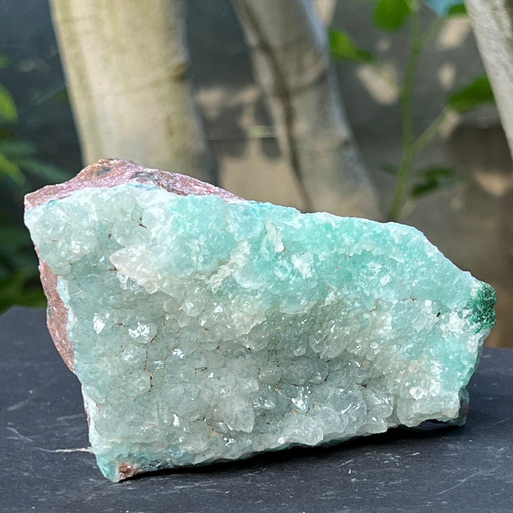 Cluster calcedonie cu crom albastru-verzuie din Zimbabwe | Model 3, pietre semipretioase - druzy.ro 5 
