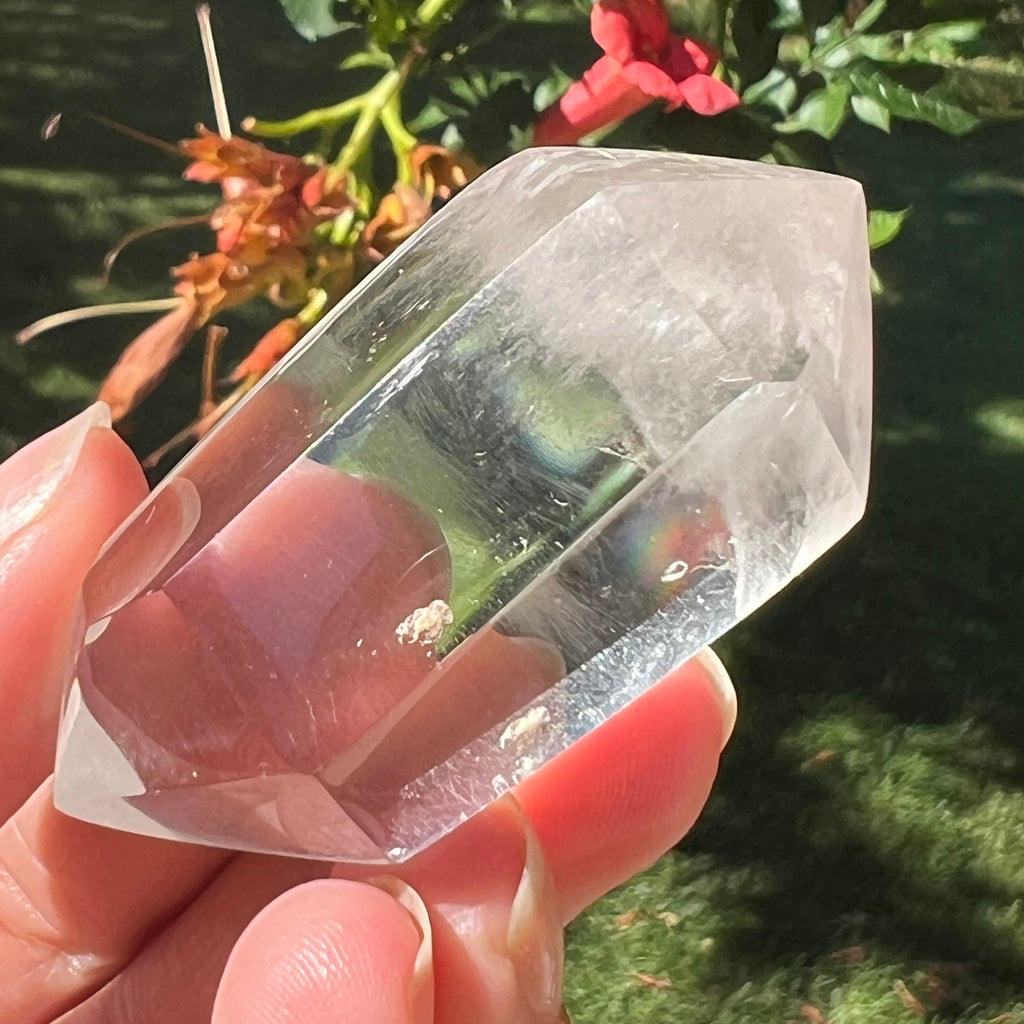 Dublu varf cristal de stanca/cuart incolor model mini11, pietre semipretioase - druzy.ro 4