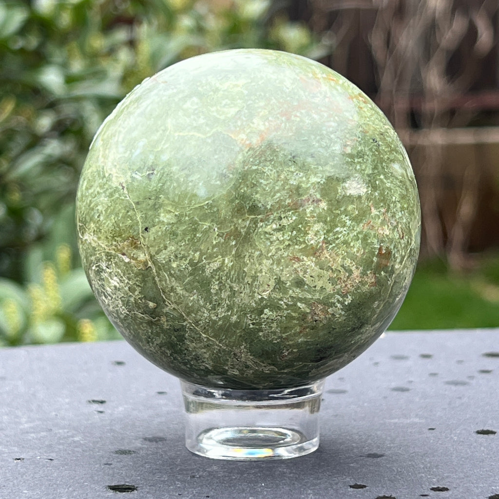 Crisopraz sfera m1, pietre semipretioase - druzy.ro 2 