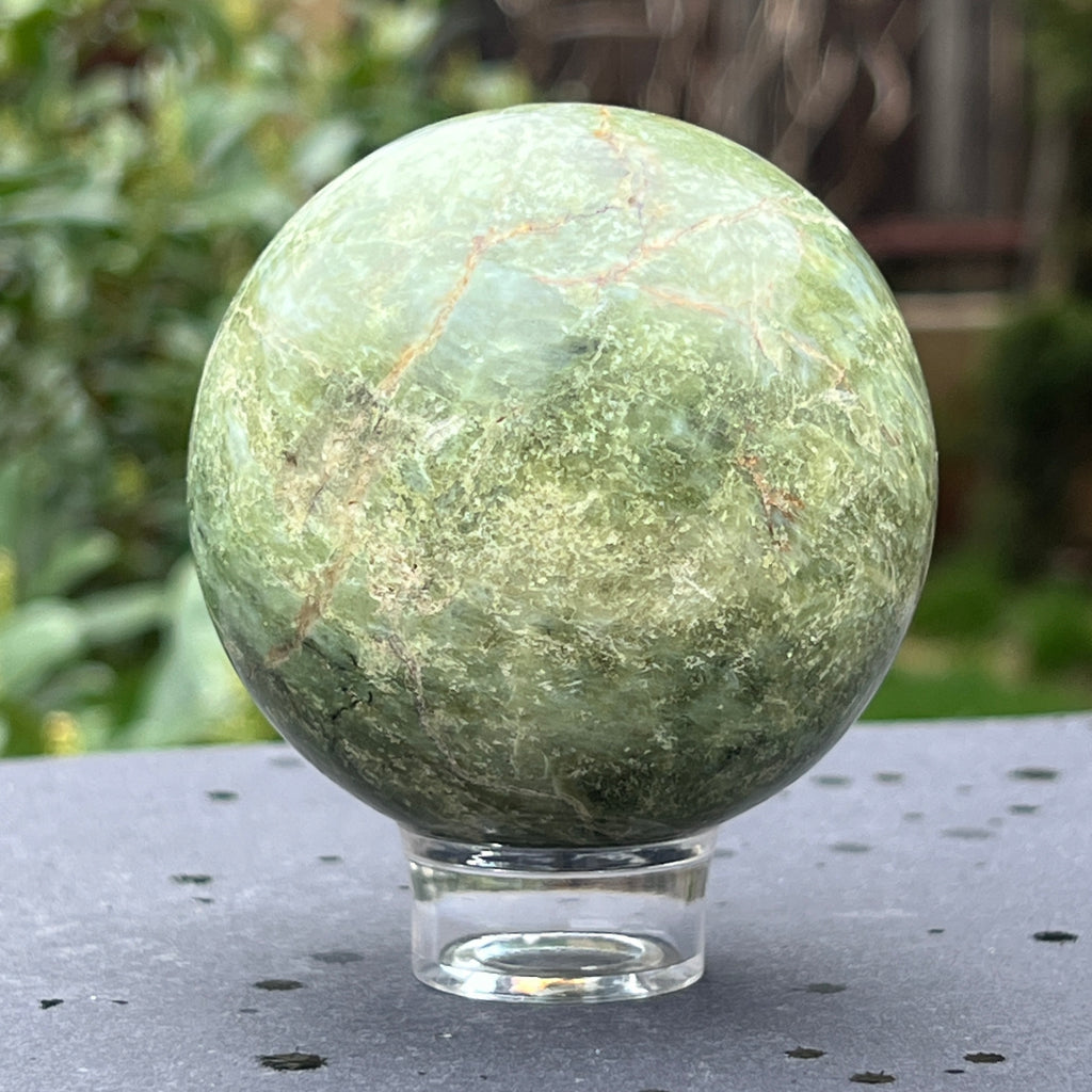 Crisopraz sfera m1, pietre semipretioase - druzy.ro 5 