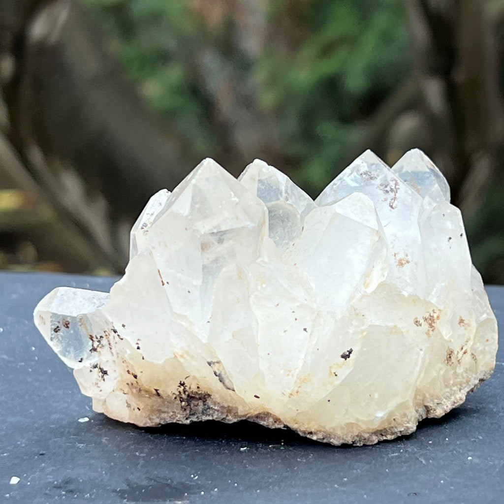 Cluster cuart incolor, floare de mina, cristal de stanca Zimbabwe m6, druzy.ro, cristale 1