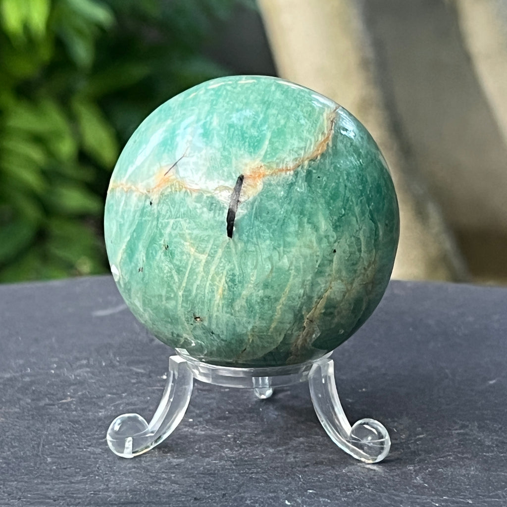 Sfera amazonit din Madagascar model 10, pietre semipretioase - druzy.ro 1 
