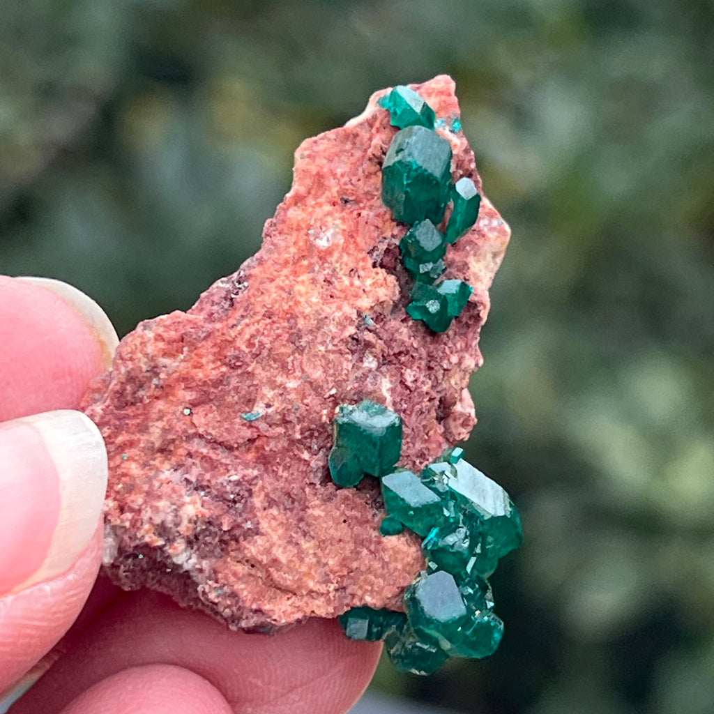 Dioptaz cluster din Congo model 14, pietre semipretioase - druzy.ro 2 