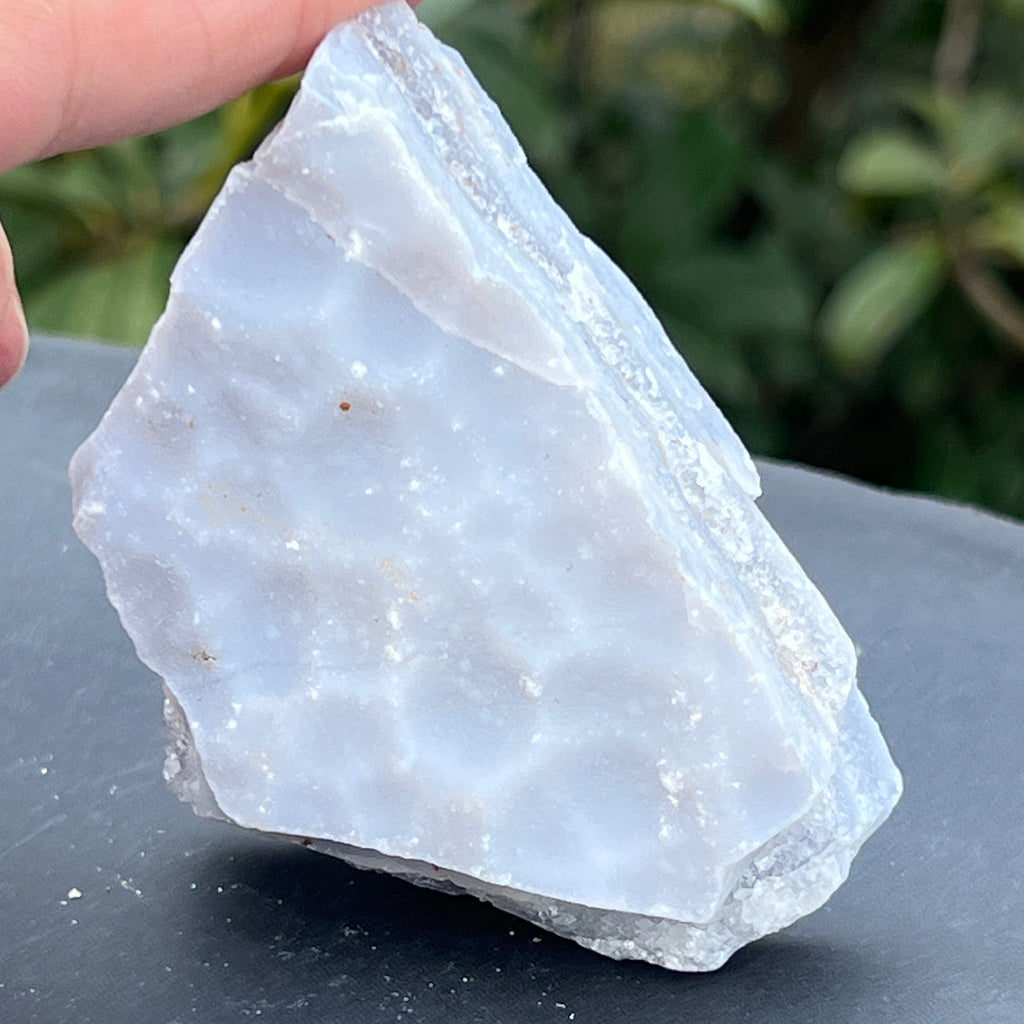 Calcedonie albastra /blue lace/ agat albastru piatra bruta m18, pietre semipretioase - druzy.ro 3 