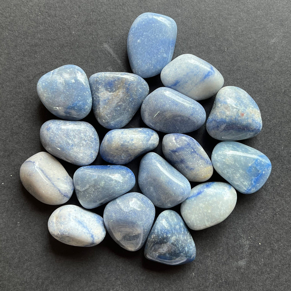 Cuart albastru piatra rulata, druzy.ro, cristale 2