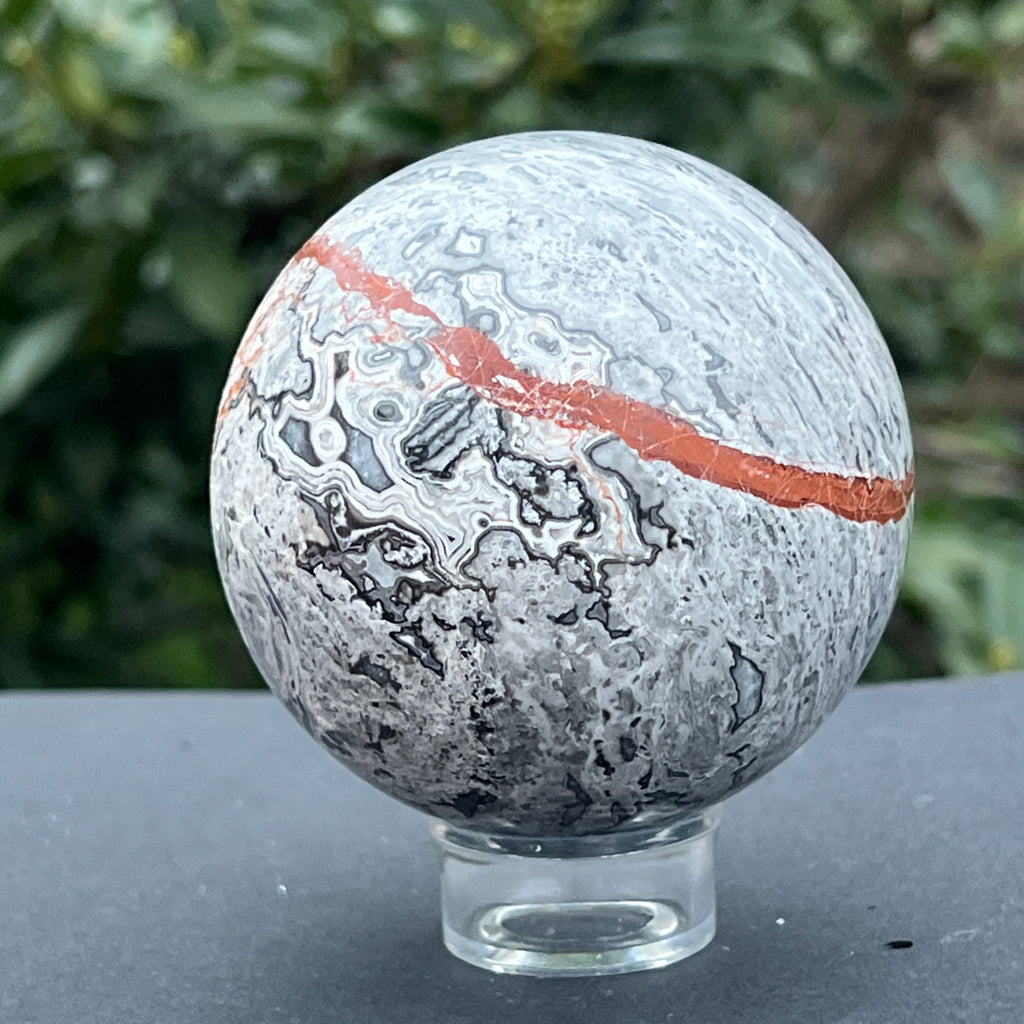 Sfera jasp Picasso model 1, pietre semipretioase - druzy.ro 5 