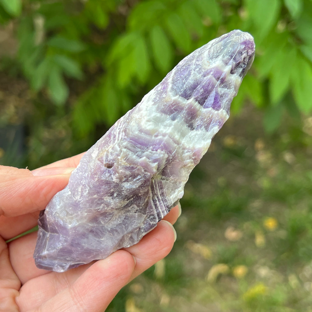 Ametist chevron piatra bruta/ varf m4, pietre semipretioase - druzy.ro 2 