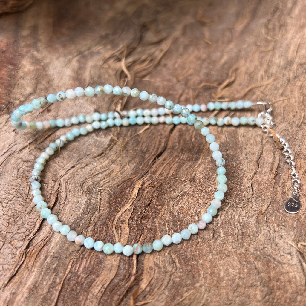 Colier larimar Maris #46, pietre semipretioase - druzy.ro 2 