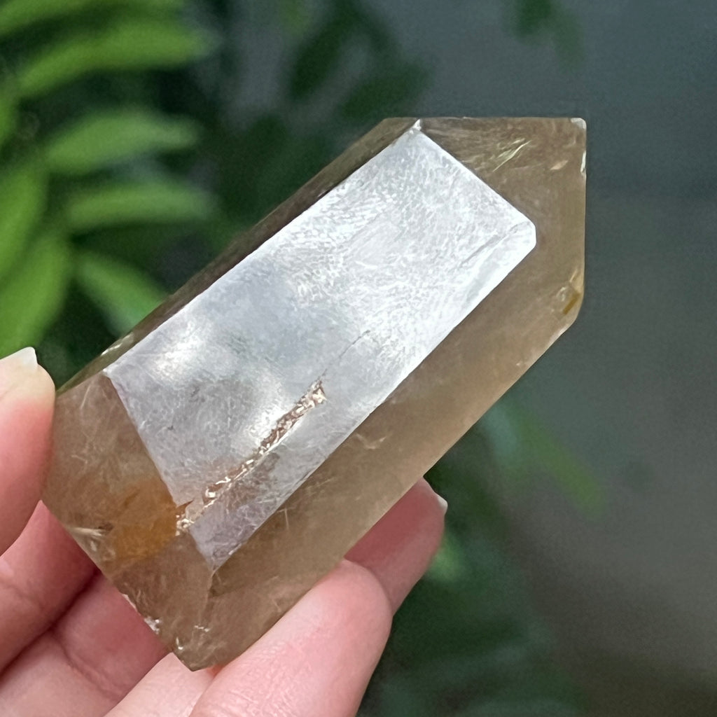 Obelisc cuart rutilat auriu | Model 8, pietre semipretioase - druzy.ro 7 