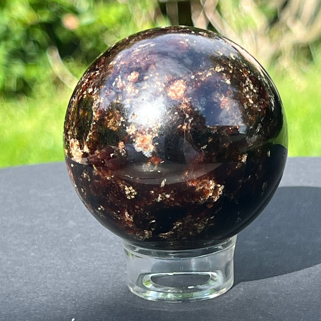 Sfera granat model 6, pietre semipretioase - druzy.ro 2 