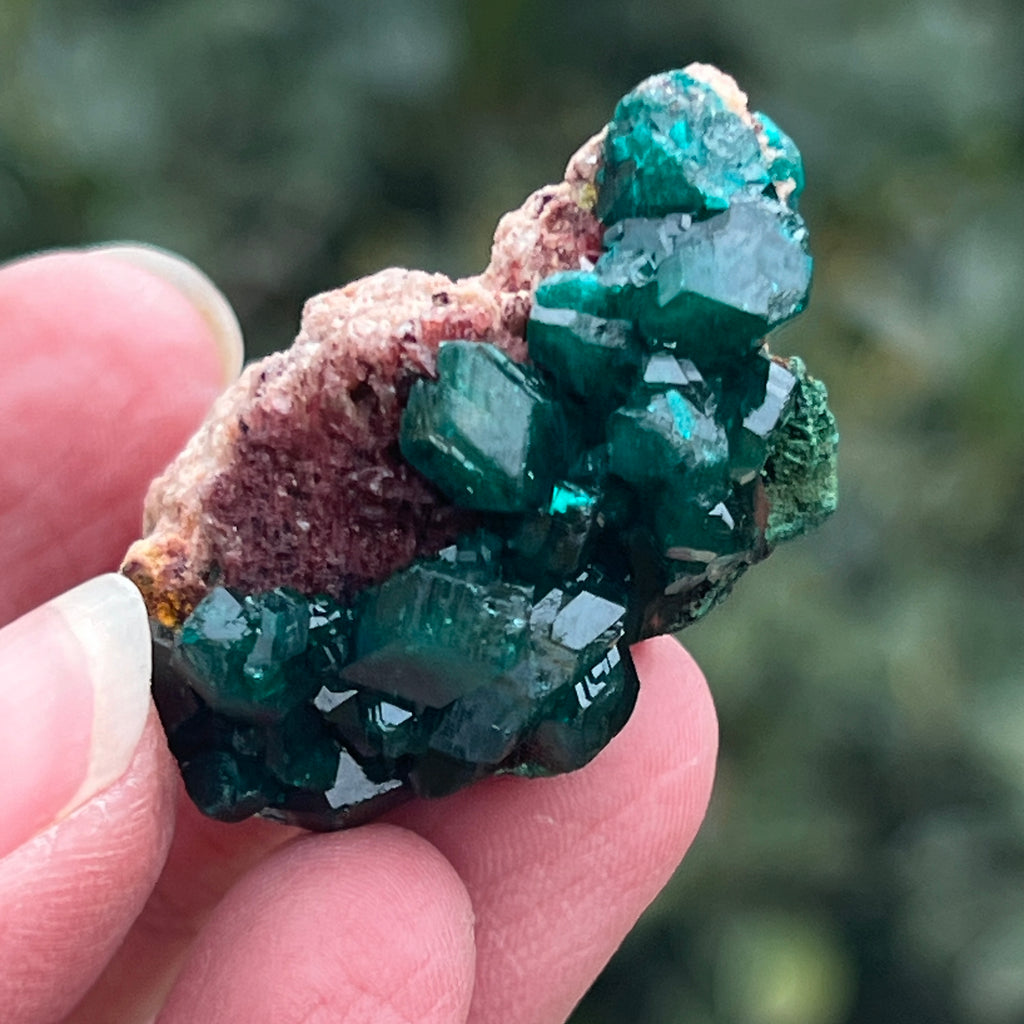 Dioptaz cluster din Congo model 15, pietre semipretioase - druzy.ro 4 