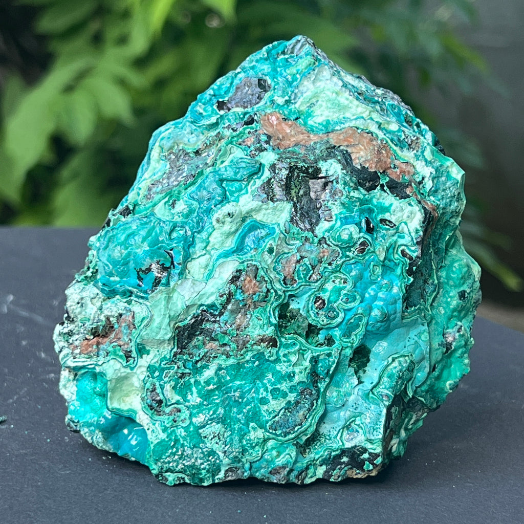 Cluster crisocola botrioidală model 5 din Congo, pietre semipretioase - druzy.ro 2 