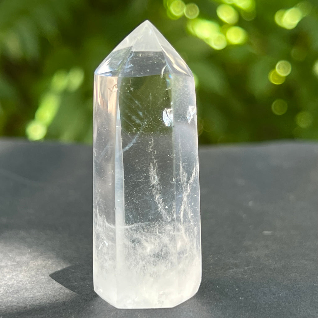 Obelisc/varf cuart de stanca/cuart incolor mini m7, druzy.ro, cristale 2