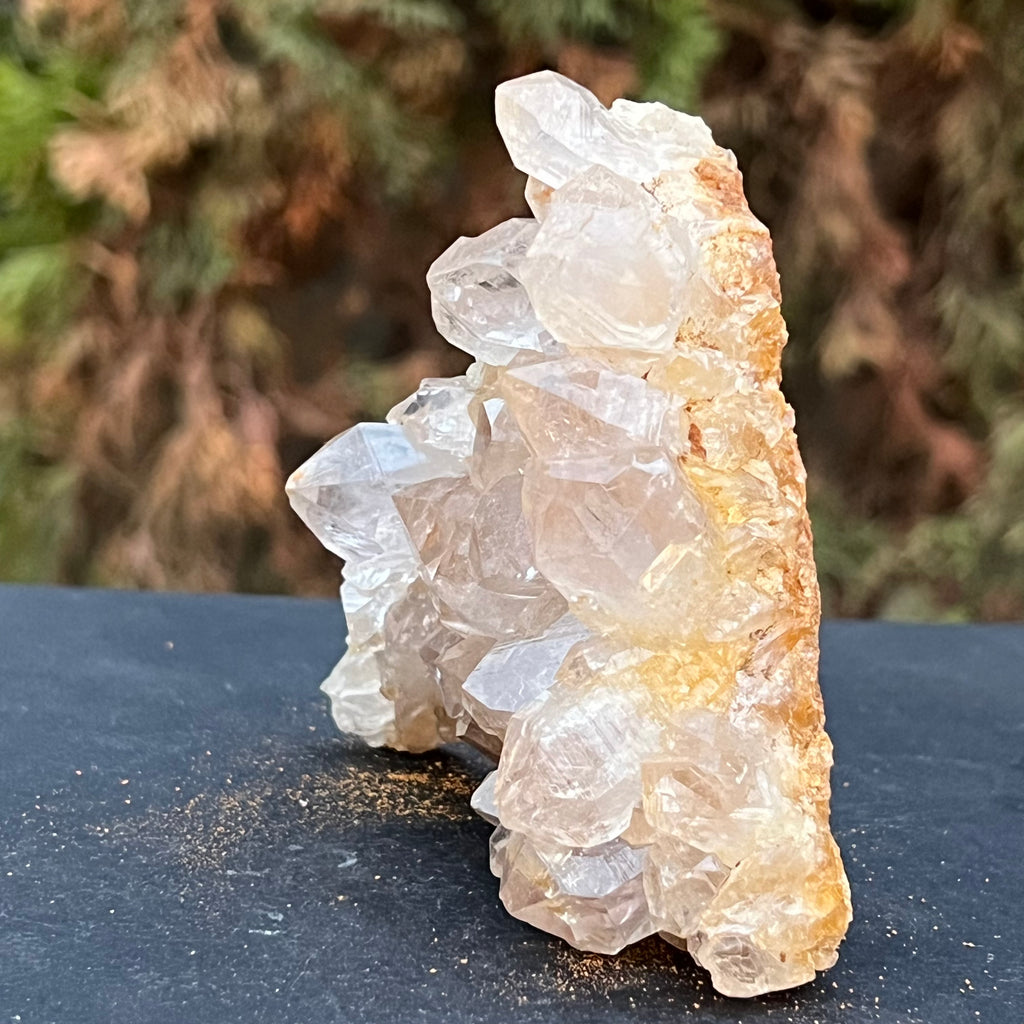 Cluster felie cuart incolor cristal de stanca din Zambia model 2, druzy.ro, cristale 5