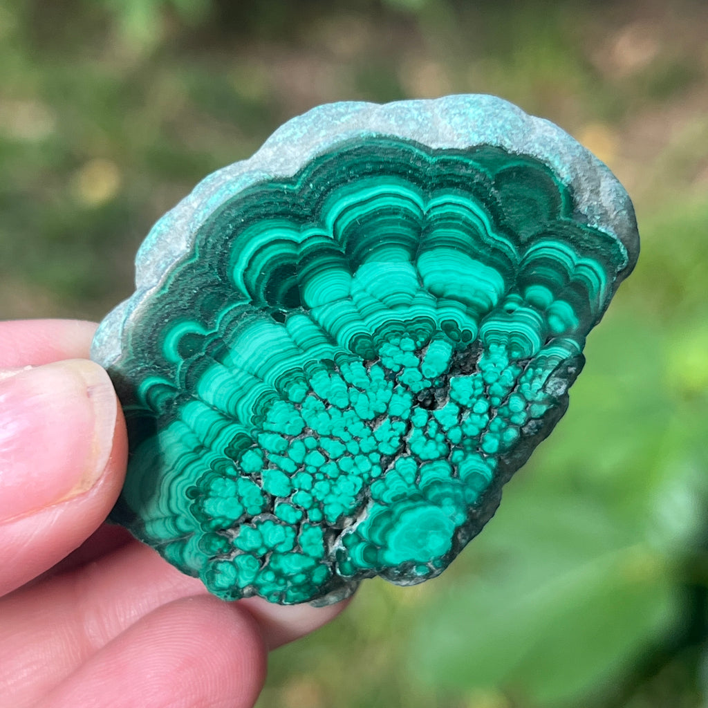 Felie malachit | Model 9, pietre semipretioase - druzy.ro 1 
