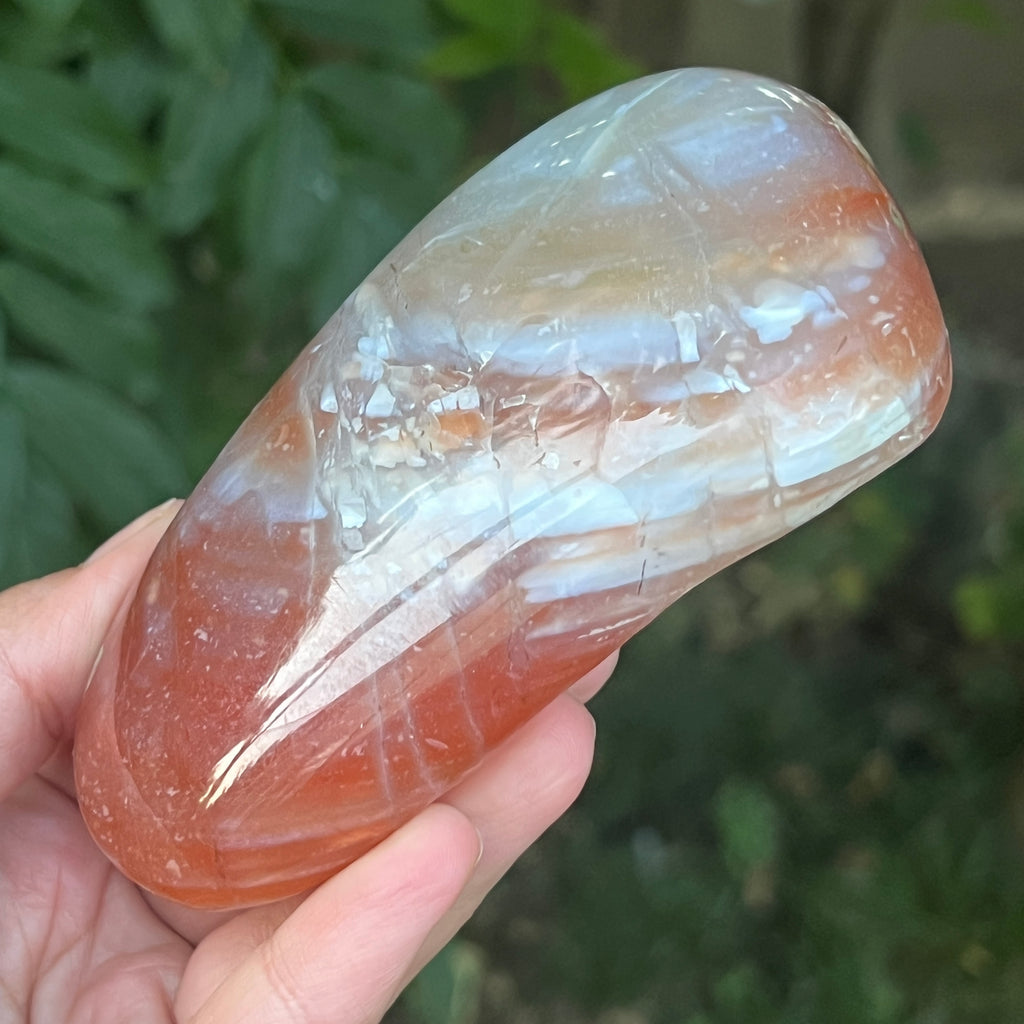 Nodul agat de Botswana, agat river, unicat | Model XL4, pietre semipretioase - druzy.ro 4 