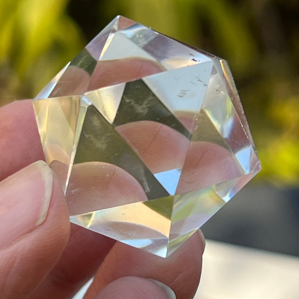 Icosaedru cuart incolor / cristal de stanca m2, pietre semipretioase - druzy.ro 3 