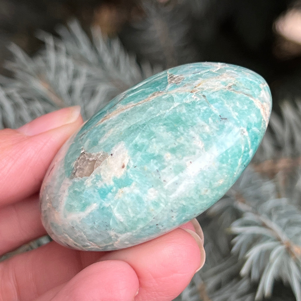 Amazonit palmstone m3, pietre semipretioase - druzy.ro 2 