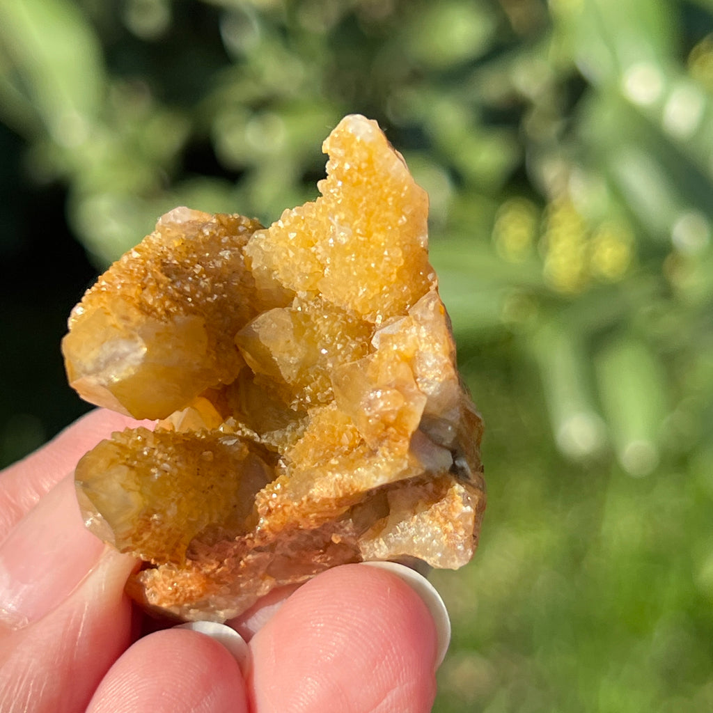 Cluster lemonit / cuart spirit solar Africa de Sud model 3, pietre semipretioase - druzy.ro 2 
