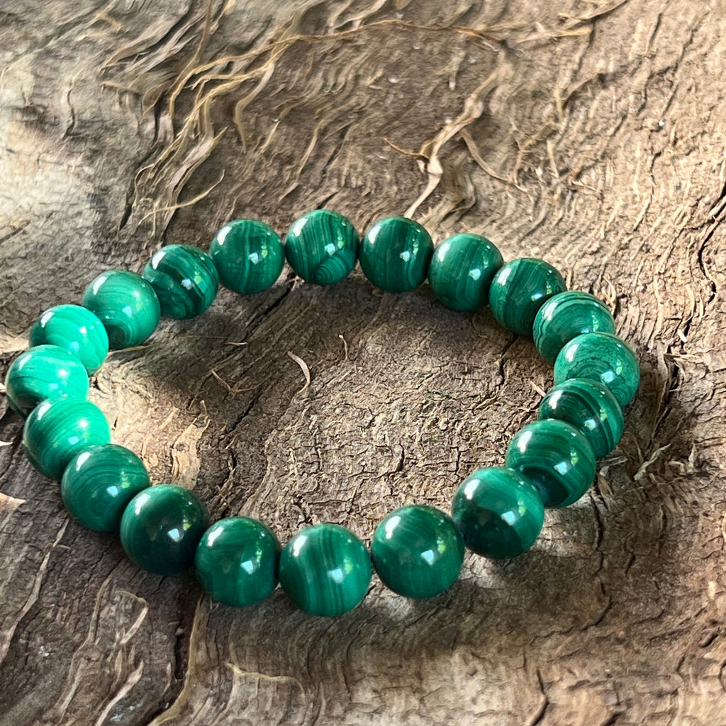 Bratara malachit 10 mm, pietre semipretioase - druzy.ro 3 