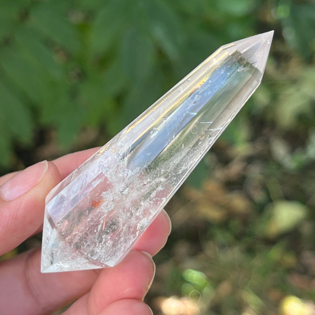 Bagheta cuart vogel, 12 fete, Brazilia model 16, pietre semipretioase - druzy.ro 5 
