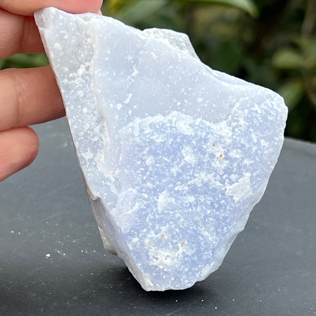 Calcedonie albastra /blue lace/ agat albastru piatra bruta m18, pietre semipretioase - druzy.ro 2 