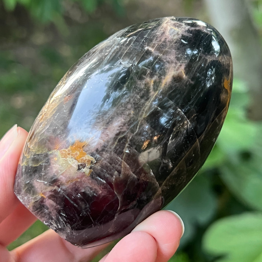 Sculptura piatra lunii somon gri | Model 1, pietre semipretioase - druzy.ro 1 