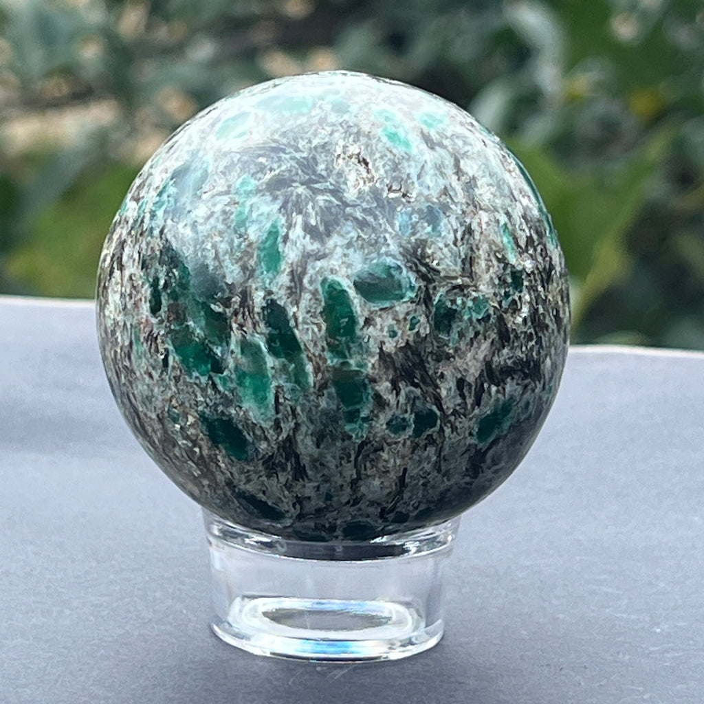 Sfera smarald in matrice model 1, pietre semipretioase - druzy.ro 4 