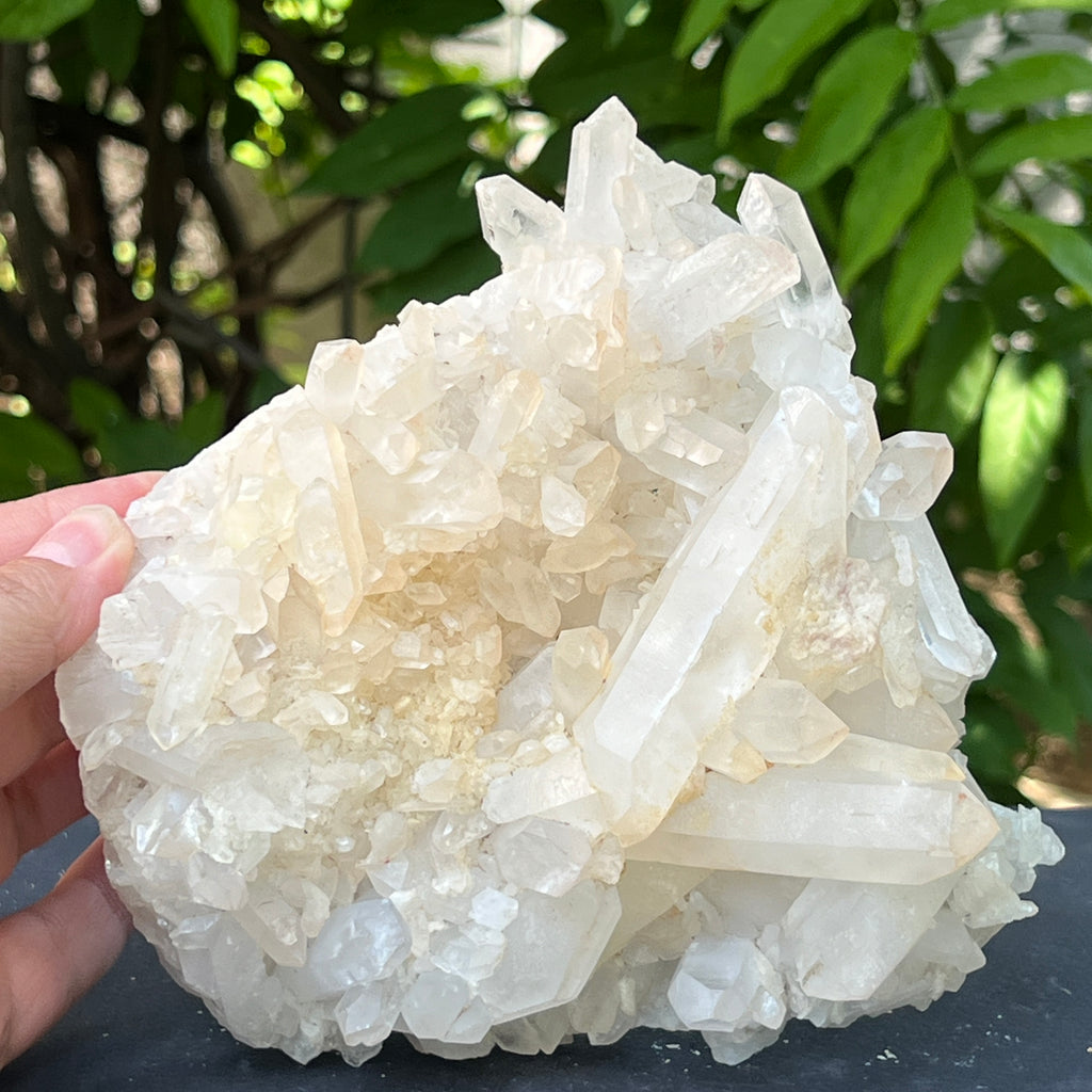 Floare de mina, cluster cuart ICY | Model 14, pietre semipretioase - druzy.ro 1 