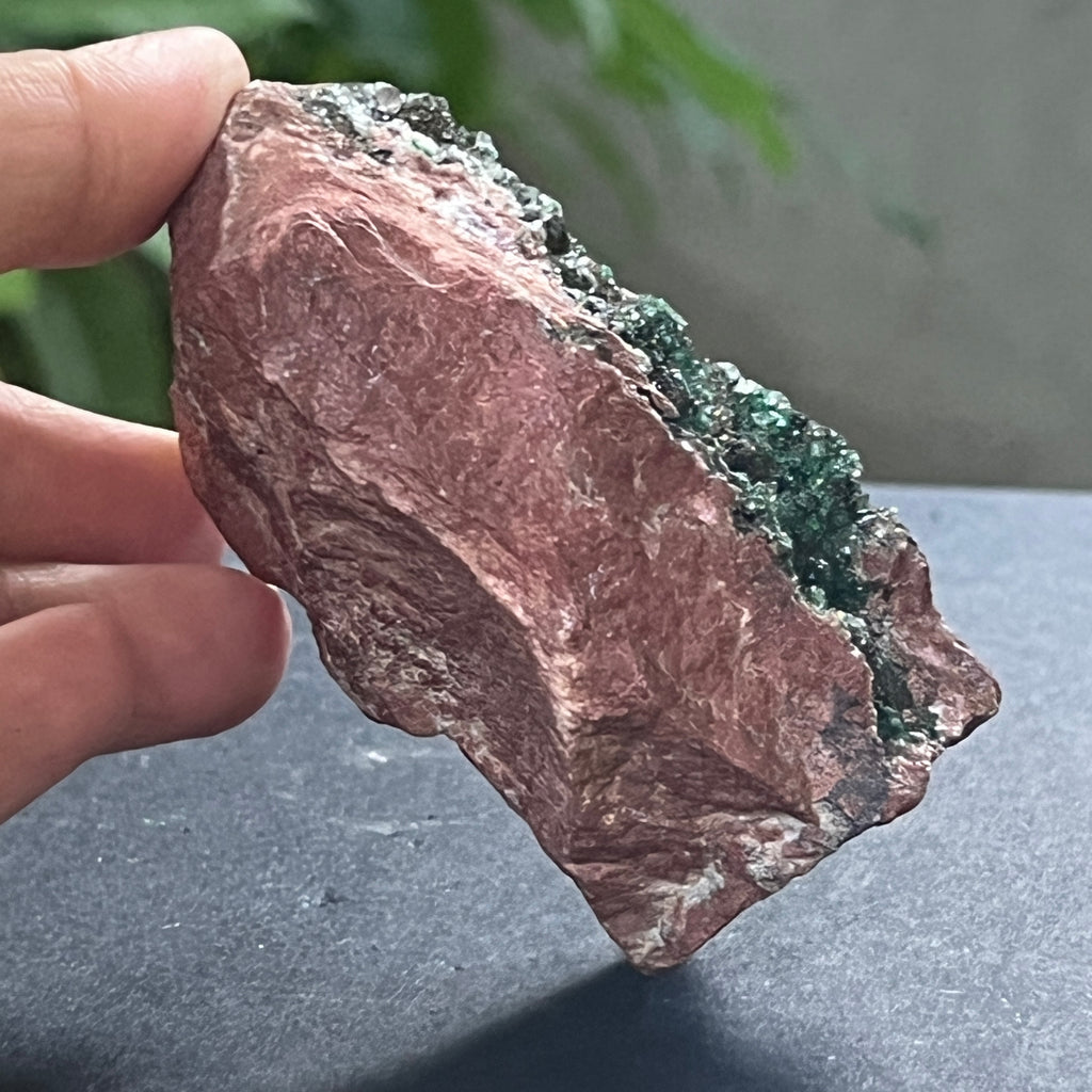 Malachit, dolomit in matrix cuart, cupru din Congo model 4, pietre semipretioase - druzy.ro 3 