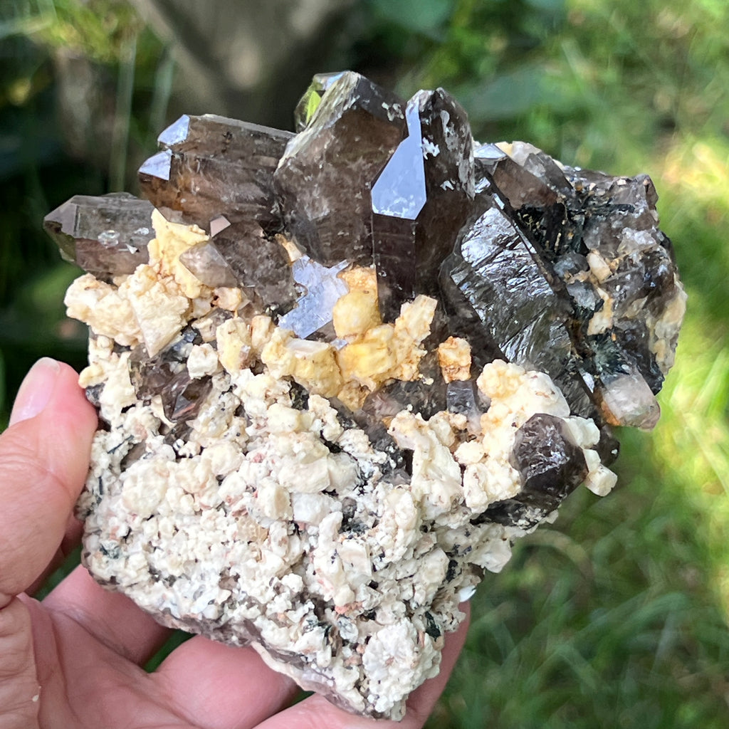 Specimen cluster cuart fumuriu m5, pietre semipretioase - druzy.ro 10 