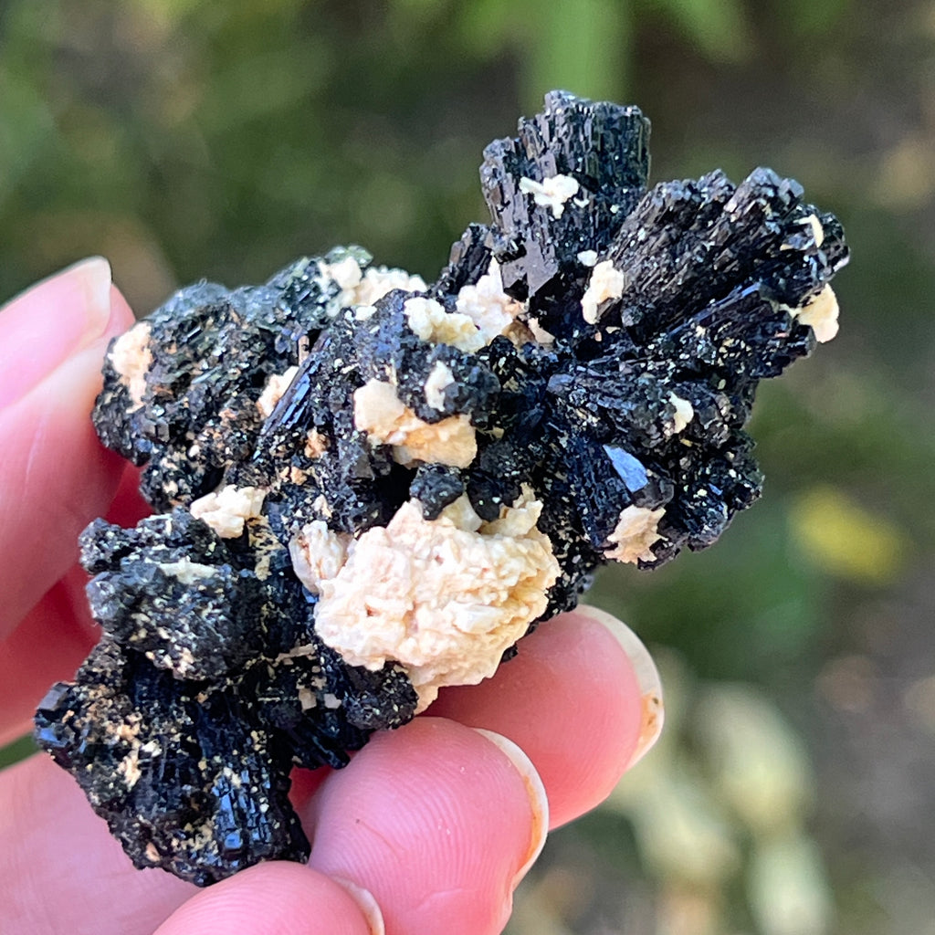 Cluster turmalina neagra model 16 din Erongo, Namibia, pietre semipretioase - druzy.ro 2 