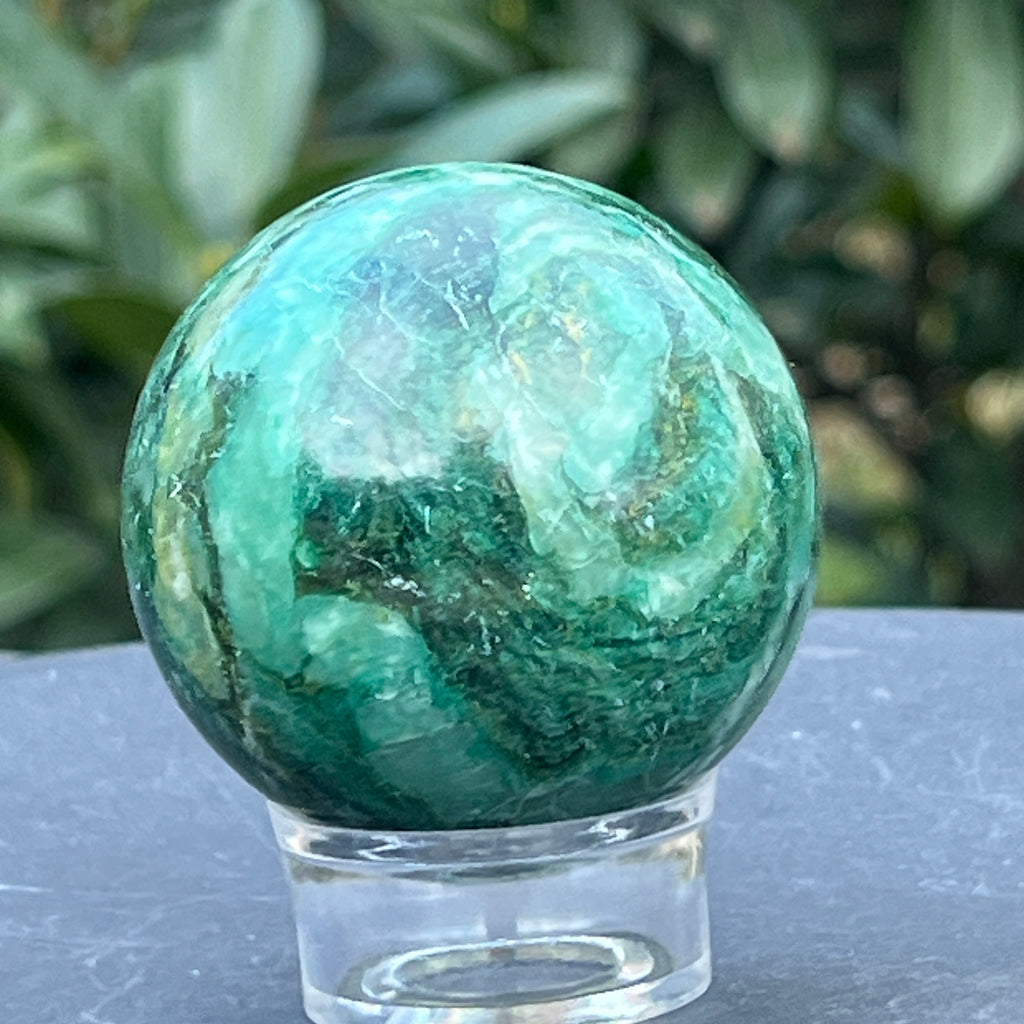 Sfera jad verde nefrit Africa model 1, pietre semipretioase - druzy.ro 3 