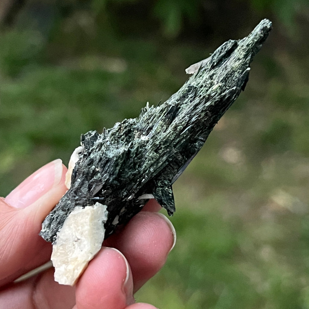 Cluster egirin mini cuart fumuriu/negru Zomba m6, pietre semipretioase - druzy.ro 1 