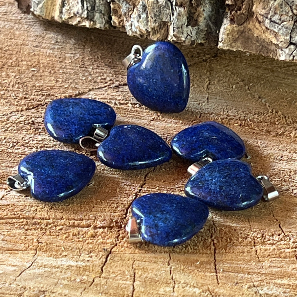 Pandantiv inima lapis lazuli, pietre semipretioase - druzy.ro 2 