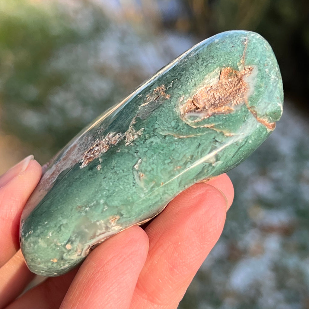 Crisopraz smarald palmstone model 3 din Zimbabwe, druzy.ro, cristale 4