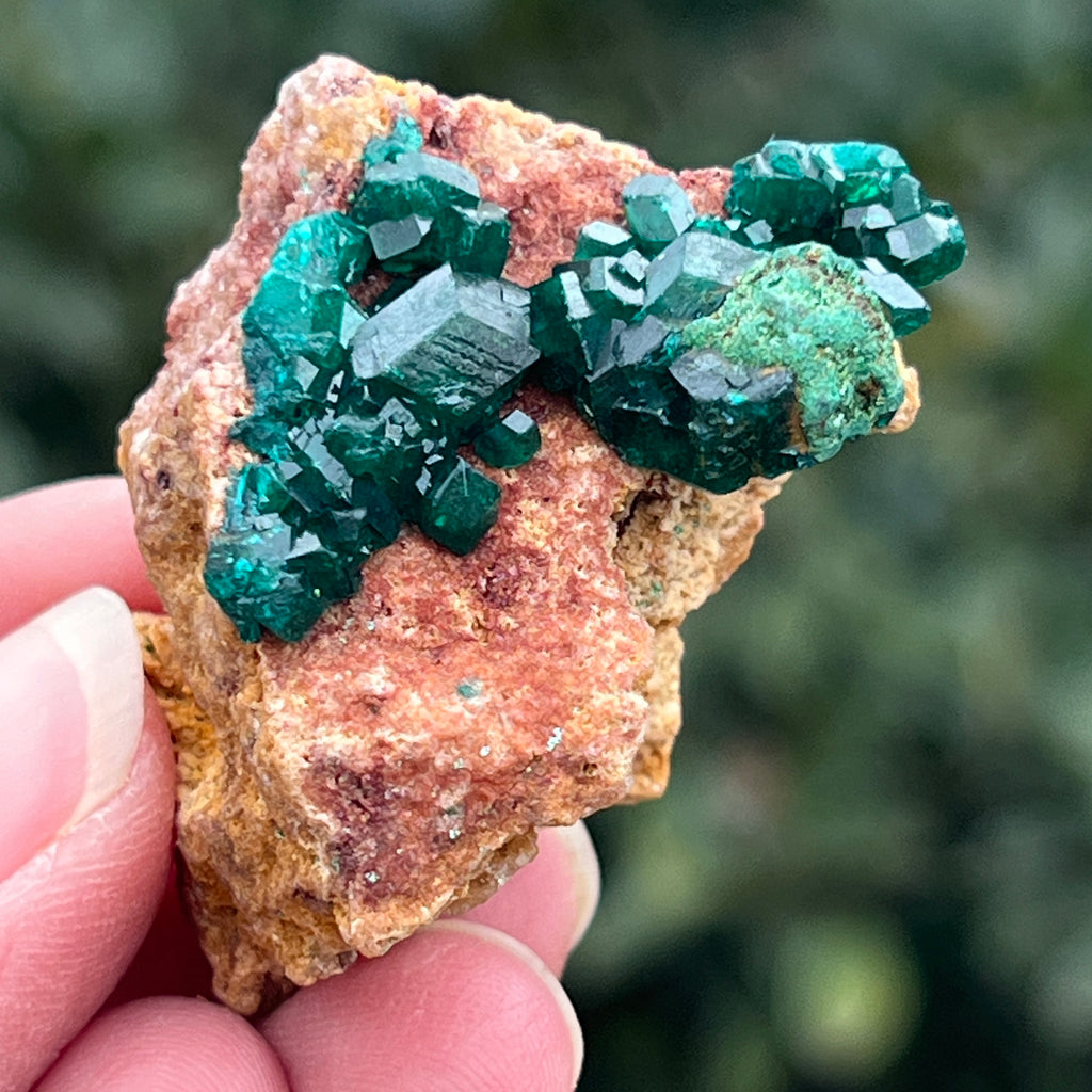 Dioptaz cluster din Congo model 7, pietre semipretioase - druzy.ro 3 