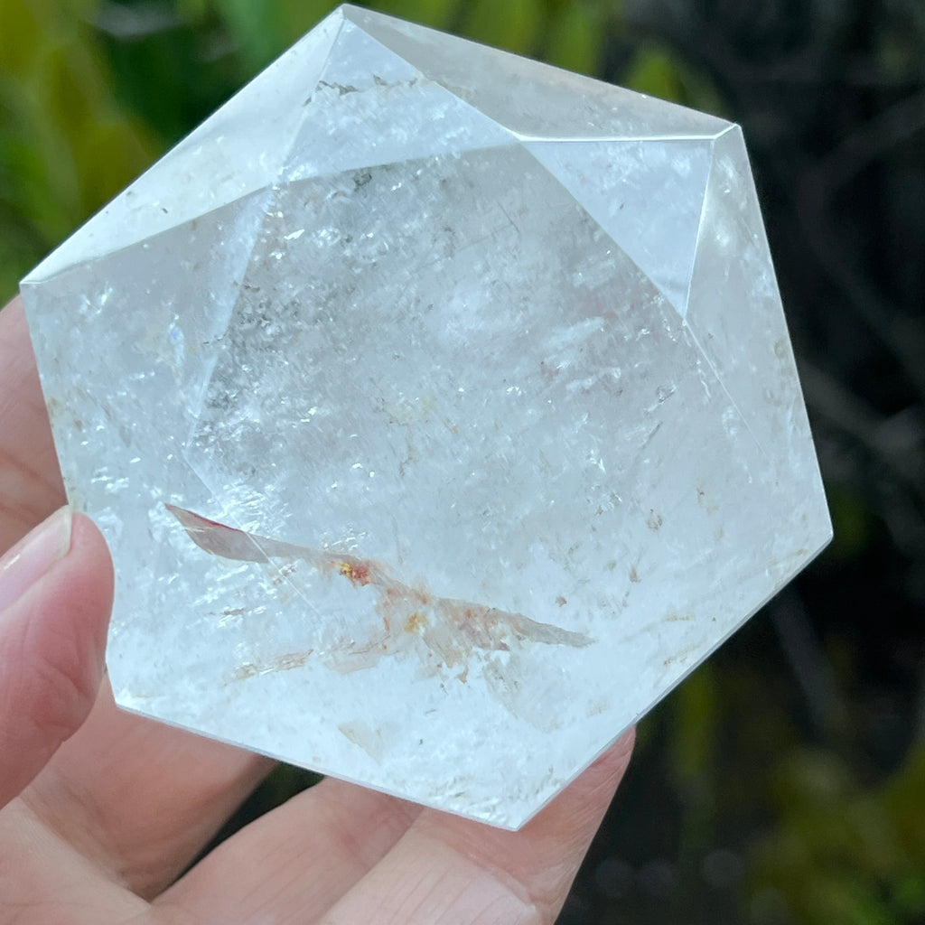 Cuart forma diamant caliate extra, cristal de stanca/cuart incolor m11, pietre semipretioase - druzy.ro 1 