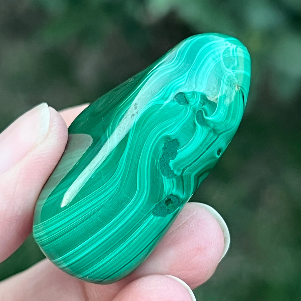 Palmstone malachit model 2, pietre semipretioase - druzy.ro 6 