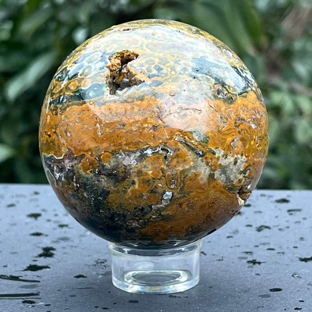 Sfera jasp ocean model 4, pietre semipretioase - druzy.ro 4 